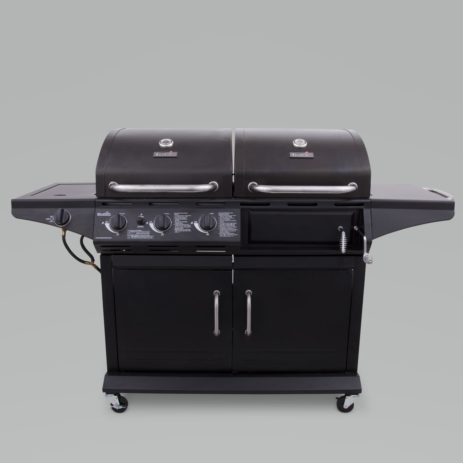 Char Broil Standard 1010 3 Burner Gas and Charcoal Combo Grill